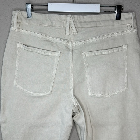 GOOD AMERICAN Good Classic High Rise Slim Straight in Bone001 Size 31 - Picture 8 of 13